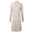 thumbnail image 4 of Made by Olivia Women's Solid Soft Stretch Long-Line Long Sleeve Cardigan [S-XL] Ivory S, 4 of 5