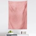 thumbnail image 1 of Geometric Tapestry, Modern Pattern in Pastel Colors Vertical Striped Backdrop and Triangles, Fabric Wall Hanging Decor for Bedroom Living Room Dorm, 5 Sizes, Coral Pale Green, by Ambesonne, 1 of 1
