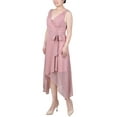 thumbnail image 2 of NY Collection Women's Sleeveless Wrap Chiffon Dress, 2 of 4