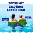 thumbnail image 2 of TRC Recreation Lazy Bunz Foam Water Saddle Pool Lounger Float, Fierce Green, 2 of 9