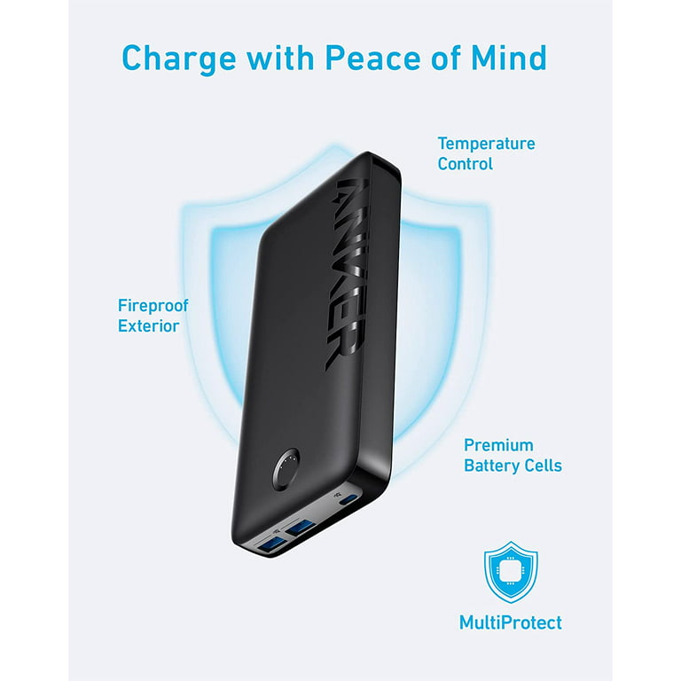 Portable 13 Anker 20W Charger Bank,PowerCore 20K, iPhone 20000mAh Chargingfor 3-Ports USB-C Power