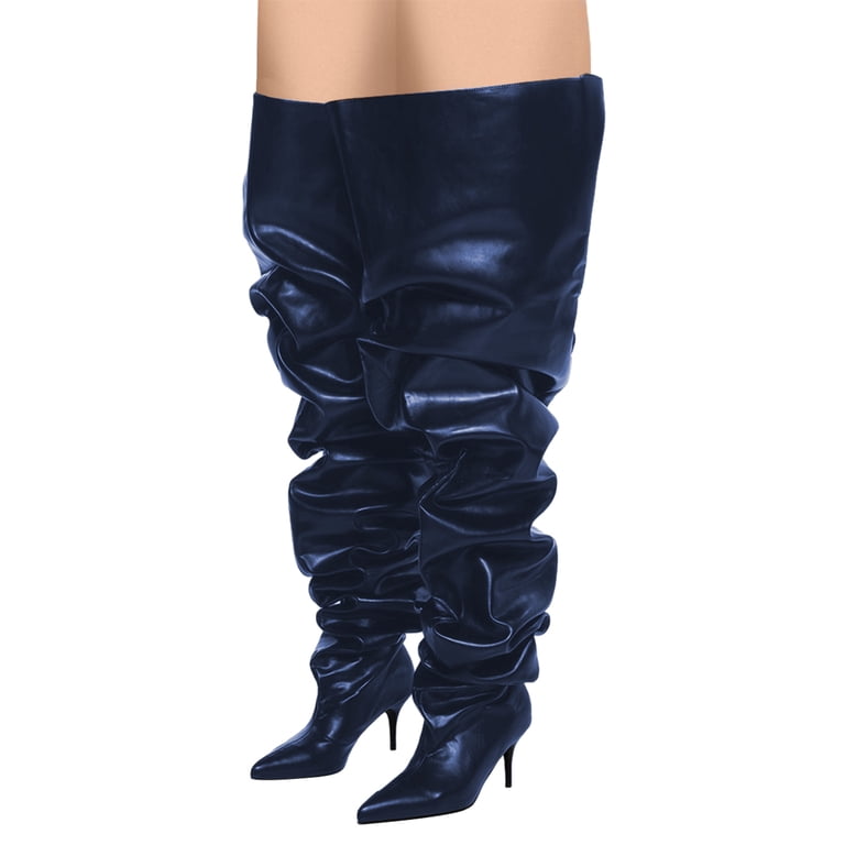 size 12 womens dress boots FSJ Women Classic Square Cap Toe Ankle Stiletto Mid Heel Side Zipper Booties Comfy Daily Wear Shoes 8 Pink going out FSJ Women Comfortable Thigh High