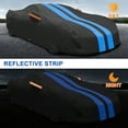 thumbnail image 4 of Custom Fit 2020-2024 Chevrolet Corvette C8 Car Cover, Upgraded PEVA& Cotton Waterproof Full Car Cover Outdoor Rain UV Snow Protection All Weather Black, 4 of 13