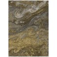 thumbnail image 2 of HomeRoots 577828 10 x 14 ft. Abstract Washable Indoor & Outdoor Rectangle Area Rug, Brown, Taupe & Chocolate, 2 of 5