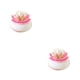 thumbnail image 4 of Bearachild 2020 soporte de flor de loto caja de palillos de caja de almacenamiento de bastoncillos de algodón rosa/verde Rosa 2piezas, 4 of 6