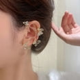 thumbnail image 4 of Fiudx Pendientes In Moda, Joy In Aleación y Clip, Elegantes Pendientes In Clip para Mujer, Elegantes Accesorios de Fiesta, Regal de Banquete de Boda, Tamaño 6 Cm Incluido., 4 of 6