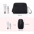 thumbnail image 3 of Bolsa de cosméticos, elegante y espaciosa bolsa de maquillaje, bolsa de viaje con cremallera, bolsa de aseo resistente al agua, organizador de accesorios de maquillaje, negro, 3 of 5