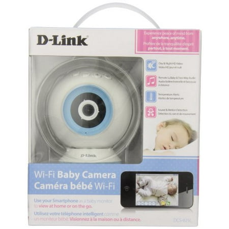 D-Link DCS-825L HD WiFi Baby Camera - Temperature Sensor Personalize Audio 2-Way Talk Local and Remote Video Baby Monitor app for iPhone and (Best Android Baby Monitor)