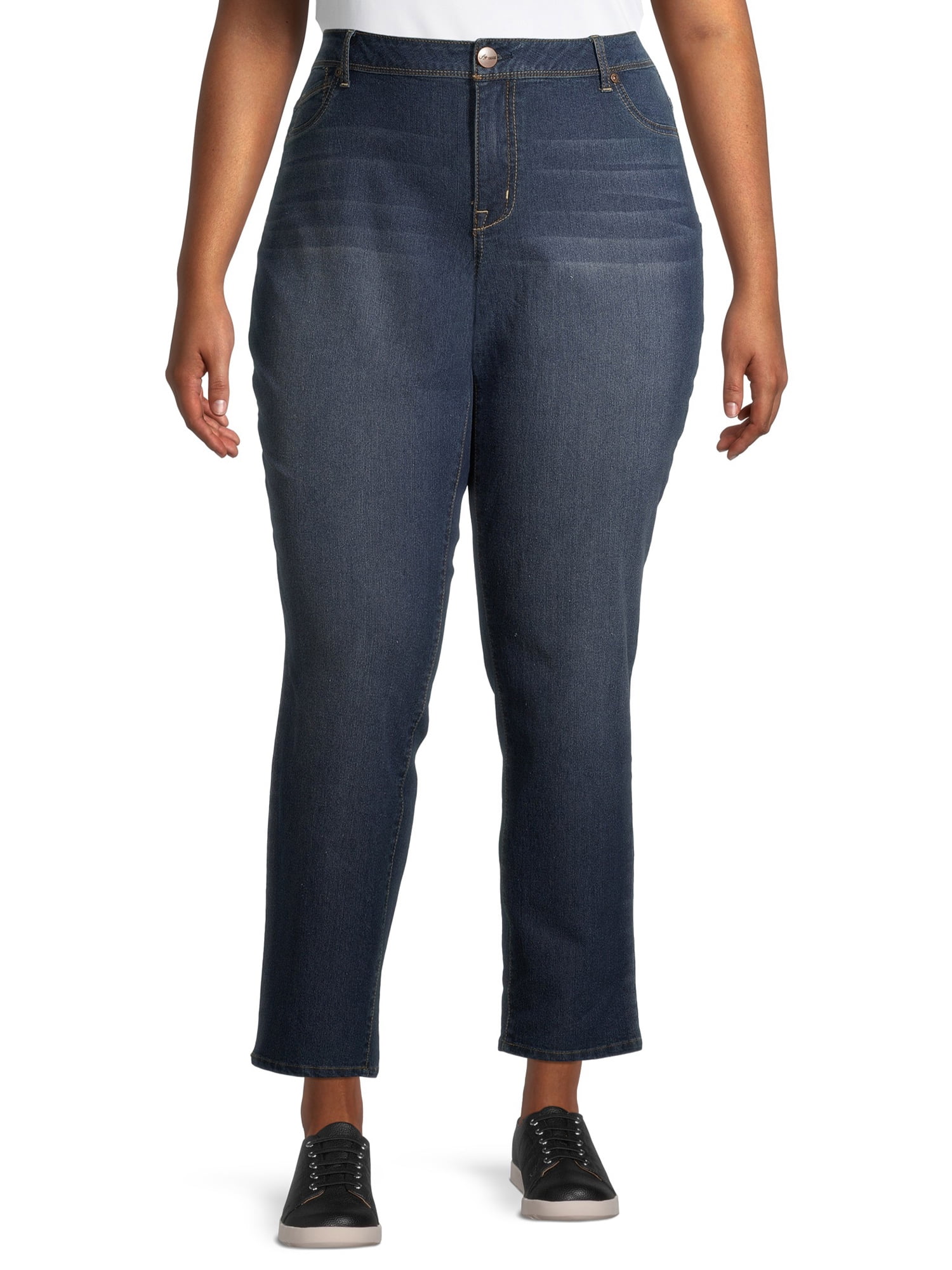 A3 Denim Women's Plus Size Straight Leg Jeans - Walmart.com