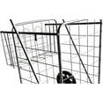 thumbnail image 2 of Folding Shopping Cart Double Basket Jumbo Size 150lb Capacity by USA Cash and Carry | Silver, 2 of 10