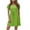 Green, variant on snilers Dresses for Women Swimsuit Cover Ups V Neck Tie Waist Eyelet Sundresses A Line Swing Beach Vacation Summer Dress