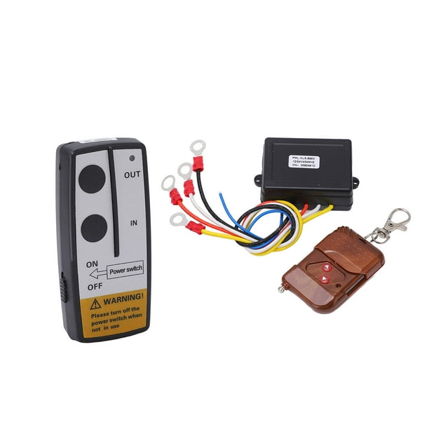 Wireless Winch Remote Set, DC12V 24V Universal Wireless Winch Remote