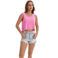 thumbnail image 6 of DARING DIVA Women's High Low Sleeveless Flowy Tank Top Yoga Workout Shirt S Hot Pink, 6 of 7