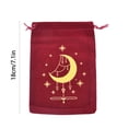 thumbnail image 2 of Modern Flannel Drawstring Pouch for Tarot Card Storage and Small Item Organization Universal Home Textile Accessory Bag, 2 of 3