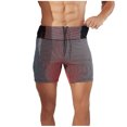 thumbnail image 2 of pstuiky Pantalones cortos para hombre, Pantalones de yoga para hombre, de color liso, con bolsillos laterales, elásticos, para correr y hacer ejercicio. Pantalones cortos cargo, 2 of 4