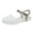 00-Silver233, variant on Hihipz Toddler Girls Jelly Sandals Hollow Out Buckle Soft Sole Breathable Casual Shoes Summer Beach Footwear