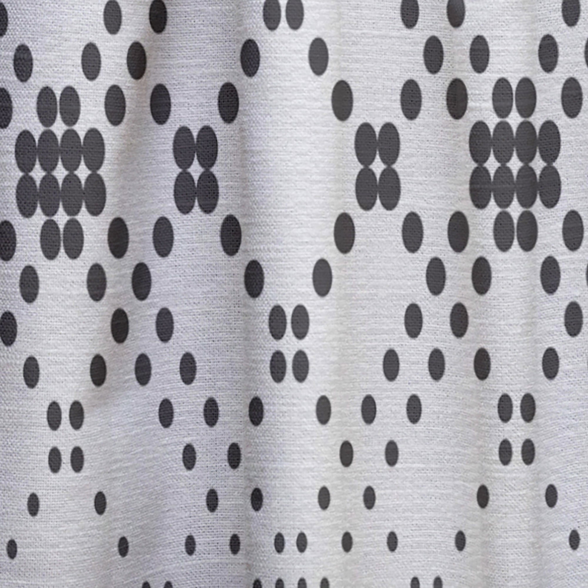 Designart 'Geometrical Abstract Retro Minimal Pattern IX' Mid-Century Modern Black Sheer Curtain Panel