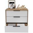 thumbnail image 2 of Cterwk 3 Drawers Dresser, Superior Top, White + Brown, 2 of 6