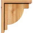 thumbnail image 3 of 6"W x 12"D x 12"H Alpine Rough Sawn Corbel w/Backplate, Western Red Cedar, 3 of 9