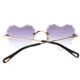 thumbnail image 3 of Lunettes Rétro Légères Sans Monture pour Plage et Magasinage Rose, 3 of 6