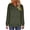 Army Green, variant on Essentials Hoodie for Women Full Zip Up Casual Sweatshirt Loose Fit Long Sleeve Jacket with Pockets Comfy Solid Color Pullover for Everyday Wear