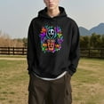 thumbnail image 6 of Gothic Fleece Hoodies for Mens Long Sleeve Ultra Soft Textured Sweatshirt Casual Warm Pullover Sweater Blouses Thermal Shirt Athletic Stretch Fall Outfits Y2K Winter Clothes 2025, 6 of 7