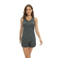 thumbnail image 2 of Xmarks Womens Summer Small V Neck Sleeveless Tank Top Short Pajama Set S-2XL, 2 of 8