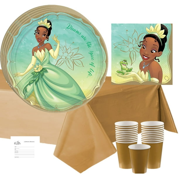 Disney Princess Tiana Birthday Party Supply Kit for 16 Guests - Walmart
