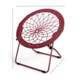 thumbnail image 3 of 32" Bunjo Woven Bungee with Metal Base Folding Chair, Red, 3 of 3