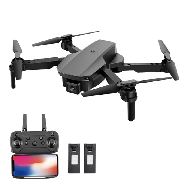 Control remoto inteligente Mini Dron Plegable con Cámara 4K Indoor RC Quadcopter APP Control Headless Mode 360° Rotación Trayectoria Vuelo para Adultos Niños Principiantes Gran Regalo Juguete 2 Bater Eccomum Control remoto inteligente