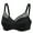 Black, variant on Women's Full Coverage Bras Underwire Lightly Padded Plus Size Tshirt Sheer Bra