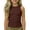 Brown, variant on Kids Girls Tank Top Summer Casual Athletic Racerback Crewneck Sleeveless Undershirts Tops Dance Workout Yoga Shirts Shirts 4-14 Years