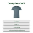 thumbnail image 2 of BELLA + CANVAS CVC Jersey Tee for Men, Eco-friendly Cotton/Poly Blank Shirt, Single Pack, Heather Slate, 2XL, 2 of 4