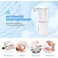 thumbnail image 4 of HOTU Automatic Soap Dispenser,Foaming Soap Dispenser Bathroom 12.8oz/380ML Rechargeable Wall Mount Touchless Foam Hand Soap Dispenser Long Battery Life for Bathroom Kitchen,white, 4 of 11