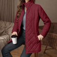 thumbnail image 2 of Womens Quilted Lightweight Jackets Zip Up Stand Collar Down Puffer Padded Jacket Coats Outwear with Pockets, 2 of 7