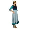 thumbnail image 4 of Phagun Kurti Ethnique Indien Coton Designer Bollywood Tunique Robe Kurta pour Femmes, 4 of 5