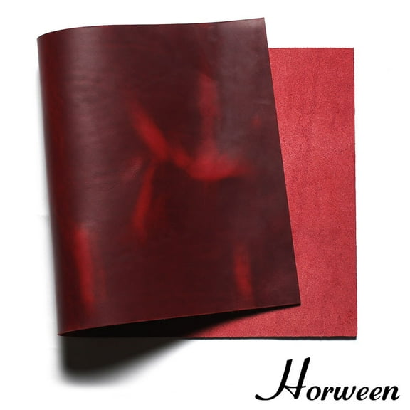 Horween Cavalier Leather Panel, London Bus Red