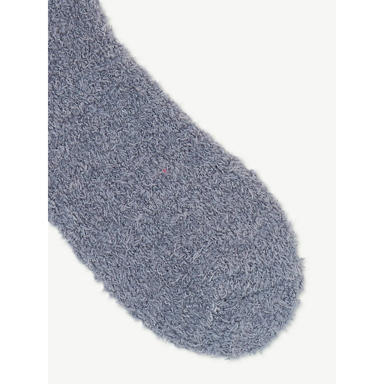 Joyspun Women's Low Cut Cozy Socks, 6-Pack, Size 4-10 