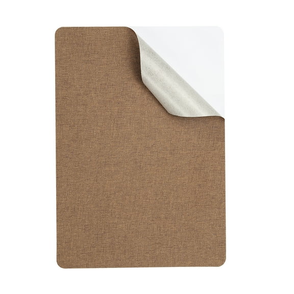 8x11 Inch Linen Repair Patches, Self-Adhesive Fabric Patch for Sofas Tote Bags Furniture Car Seats Clothes Tents, Brown