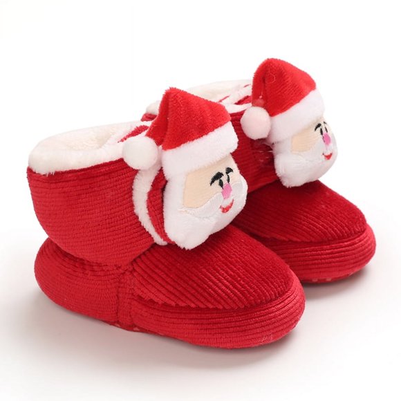 Christmas booties for infant Christmas tree decorations Infant Baby Girls Boys Toddler Shoes