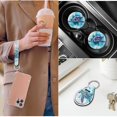 thumbnail image 5 of Pzuqiu Sea Turtle Boho Automobile Interior Sets Car Front Rear Seat Cover Steering Wheel Seat Belt Headrest Center Console Cushion Pad Keychain Coaster 14 Pcs Full Set Covers Fit Most Vehicles, 5 of 7