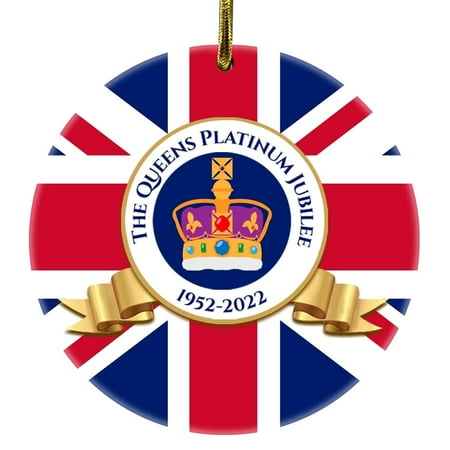 

Evjurcn Queen Elizabeth II Hanging Ornaments Queen s Platinum Jubilee Hanging Pendant Decorations Party Favors Rememberance Memorial Queen Decorations British Decorations