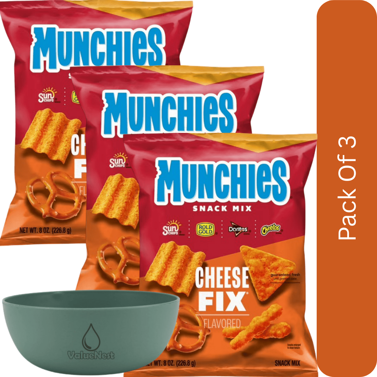 Chex Mix Traditional Savory Snack Mix, Multipack with Individual