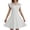 White, variant on AWZXDE Girls Dresses Summer Ruffle Sleeve Mesh A-Line Casual Party Dress With Pockets For Kids 4-11 Years Long Dresses Dark Purple,9-11Years