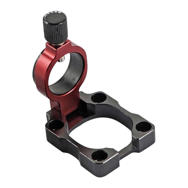 amagogo Support de Parapluie Pliant en Alliage d'Aluminium, Boîte de Pêche Extérieure avec Base Renforcée, Rouge Foncé