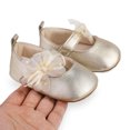thumbnail image 2 of Yoyauz Baby Girl Mary Jane Shoes Anti Slip Rubber Sole Ballet Slippers Princess Dress Wedding Shoes Newborn Kids Shoes Toddler Shoes（0-12 Month）, 2 of 10