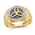 thumbnail image 1 of Mens Black Onyx Trinity Ring inw 14K Yellow Gold (SIZE 10), 1 of 4