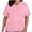 Pink, variant on Aofany Flash Picks! Womens Nursing Scrub Tops Working Uniform Short Sleeve V Neck Workwear Blouse T-shirt with Pockets