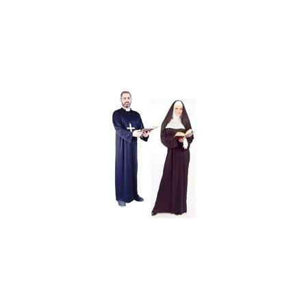 Adult Priest and Nun Costume Kit
