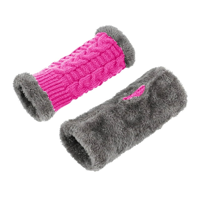 GDREDA Thermal Gloves for Women Cold Weather Windproof Winter Mittens with Touchscreen Technology Hot Pink,One Size
